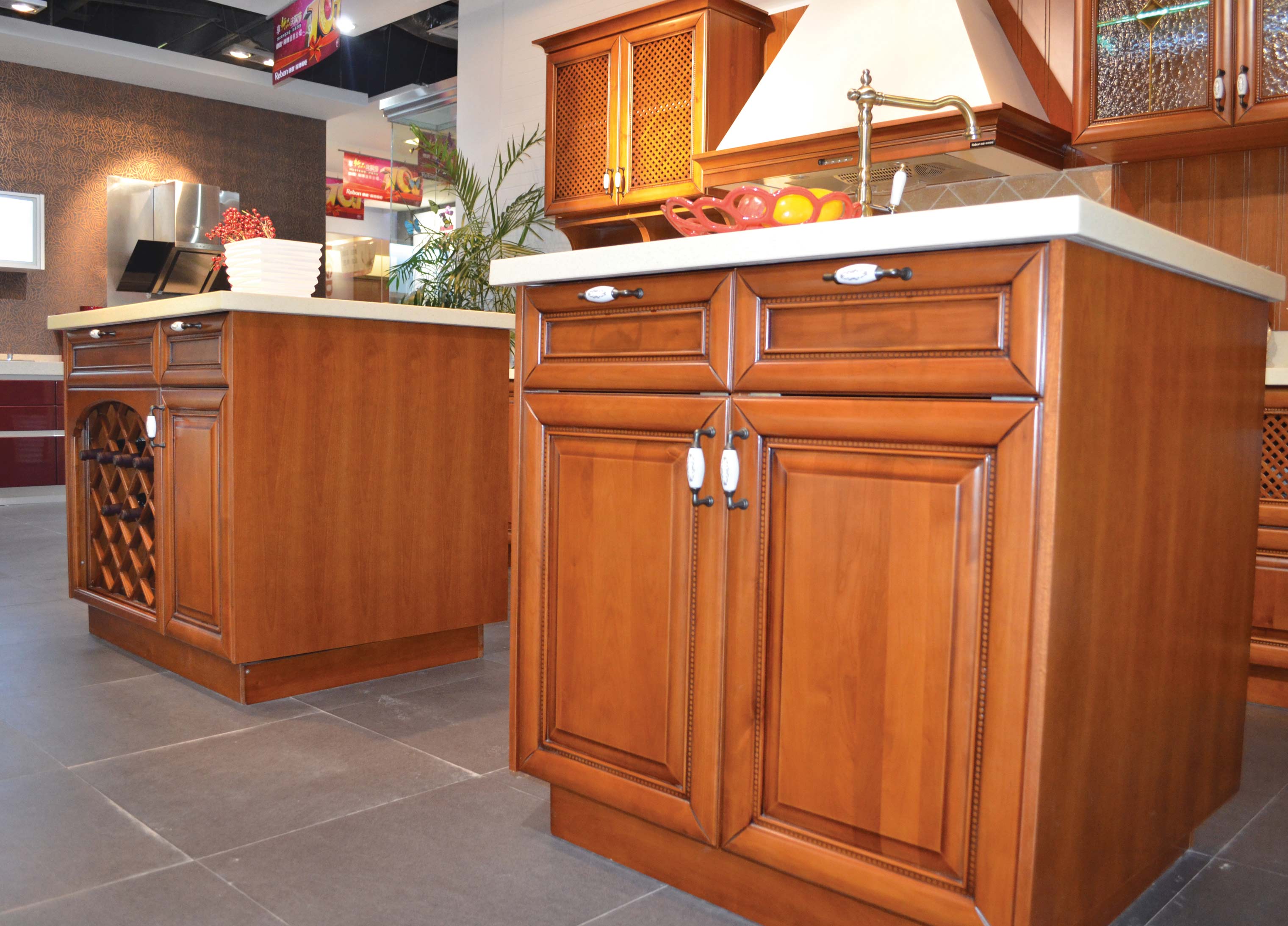 ash solid wood kitchen cabinet wholesale