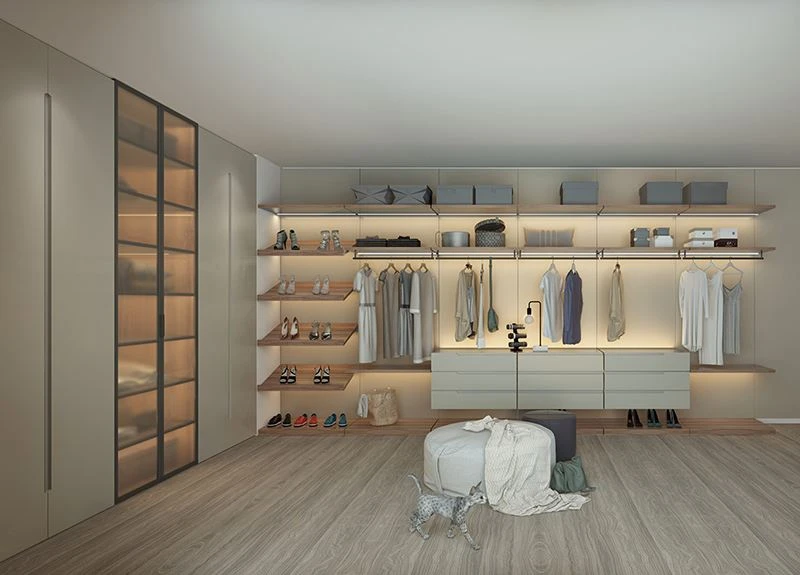 Stylish Lacquer Walk-in Closet小图