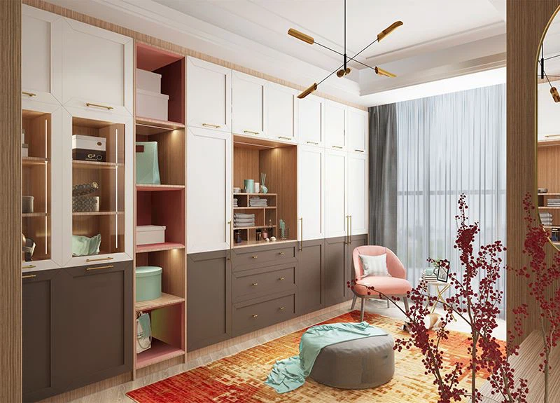 American style walk in closet