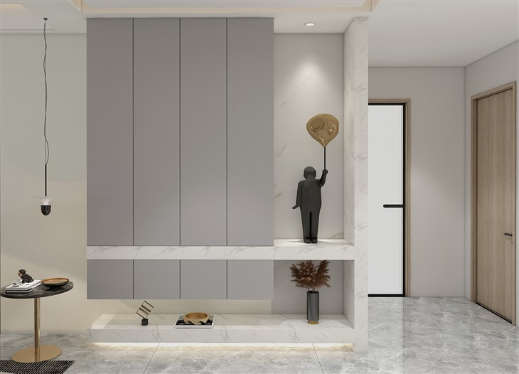 Hallway Entrance Interior Cabinets